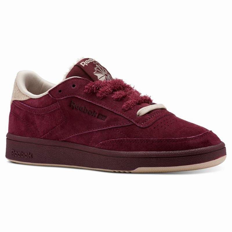 Reebok Club C 85 Tenisky Damske - Bordove/Béžové GM3433TD